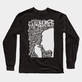 Serge Gainsbourg - Discography Long Sleeve T-Shirt